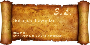 Suhajda Levente névjegykártya